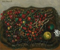 Still life with berries and apples