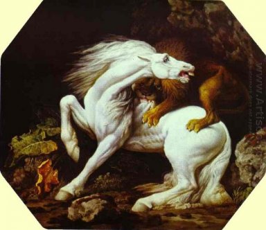 Caballo atacado por un león 1765