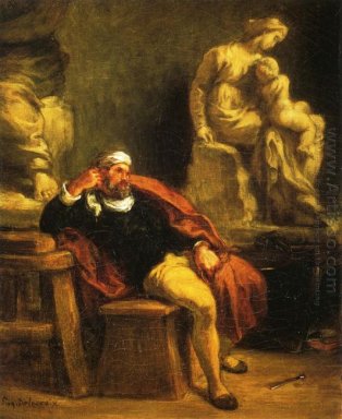 Miguel Ángel en su estudio 1850