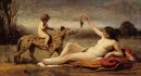 Bacchante Med en panter 1860