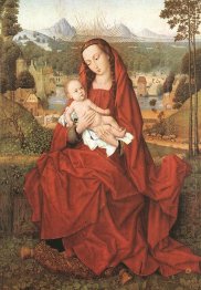 Oil Virgin And Child