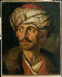 Head Of An Oriental Or Portrait Presumed To Be Mustapha 1821