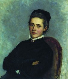 Portrait Of Of Julia Bogdanovna Repman Born Krause Wife Of Dr A