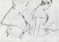 Two Studies For Madame X