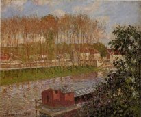 Zonsondergang in moret sur loing 1901