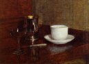 Still Life Vetro Argento Calice E Tazza Di Champagn 1871