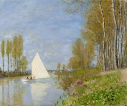 Small Boat On The Small Branch Of The Seine At Argenteuil