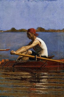 John Biglin en un solo Scull