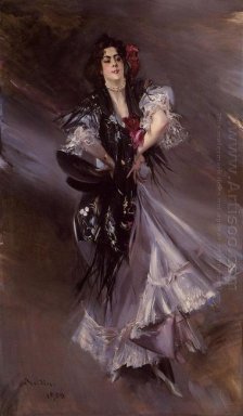Retrato de Anita De La Ferie El bailarín español 1900