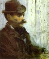 man in a round hat alphonse maureau 1878