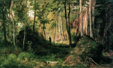 Paesaggio Con Un cacciatore Valaam Isola 1867