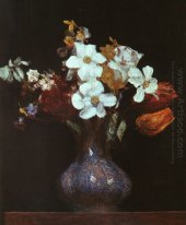 Narcissus And Tulips 1862