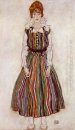 Ritratto di Edith Schiele dell'artista s moglie 1915