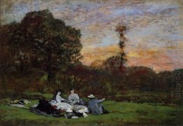 The Manet Family Picnicking 1866