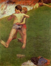 breton boys wrestling 1888