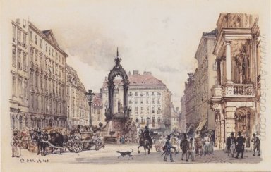 Der Große Markt in Wien 1845