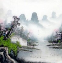 Lake, Moutains - Chinese Painting