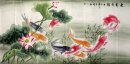 Fish & Lotus - Pittura cinese