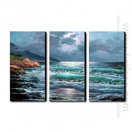 Hand-painted Oil Painting Landscape Landscape - Set of 3