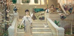 Roman Beauty with Doves