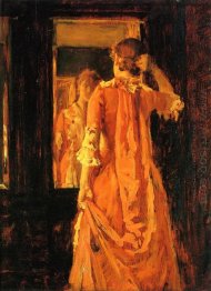 Young Woman Before A Mirror