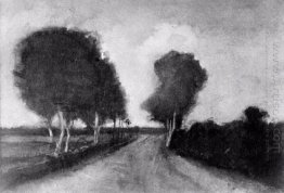 Country Lane With Trees 1882