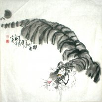 Tiger - Lukisan Cina