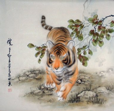 Tiger - Peinture chinoise