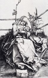 madonna on a grassy bench 1503