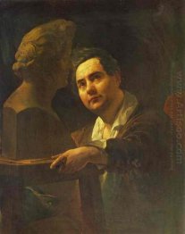 Portrait Of Sculptor I P Vitaly 1837