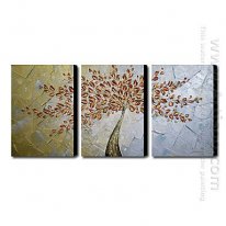 Hand Painted Oil Painting Abstract - Set of 3