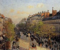 boulevard montmartre sunset 1897