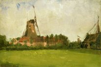 Moulin à Vent Dans la campagne hollandaise