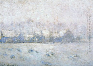 Efecto de nieve Giverny 1893
