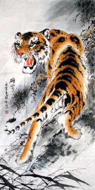 Tiger-Treasures - kinesisk målning