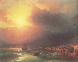 View Of Yalta In Evening 1870