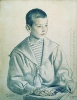 Portret van Mitya Sjostakovitsj 1919