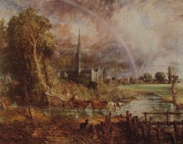 Salisbury Cathedral From The Meadows 1831