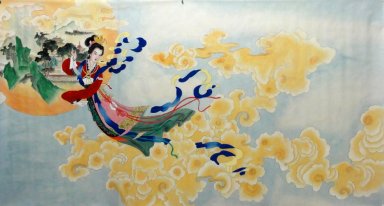 Vackra damer-kinesisk målning