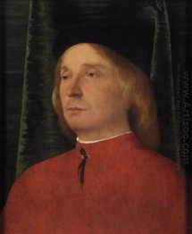 Portrait Of A Young Man In Red Garment