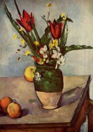 Still Life Tulips And Apples 1894