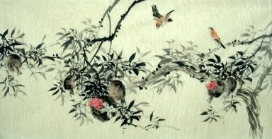 Birds & Flowers - Chinesische Malerei