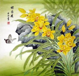 Butterflies-flowerse - Chinese Painting