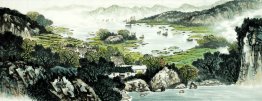 A small village - Chinese Painting