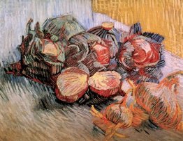 Still Life With Red Cabbages And Onions 1887