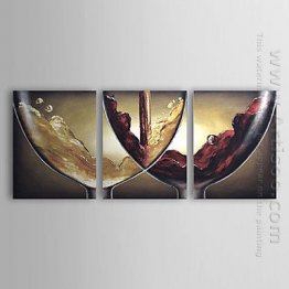 Hand-painted Oil Painting Abstract Landscape - Set of 3