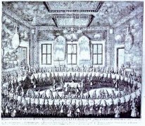 La fête de mariage de Pierre Ier et Catherine dans le Palais d'H