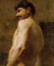 Busto de un hombre desnudo