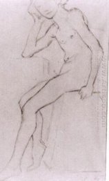 Seated Nude After Bargues 1890