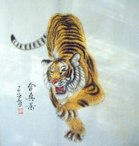 Tiger - Peinture chinoise